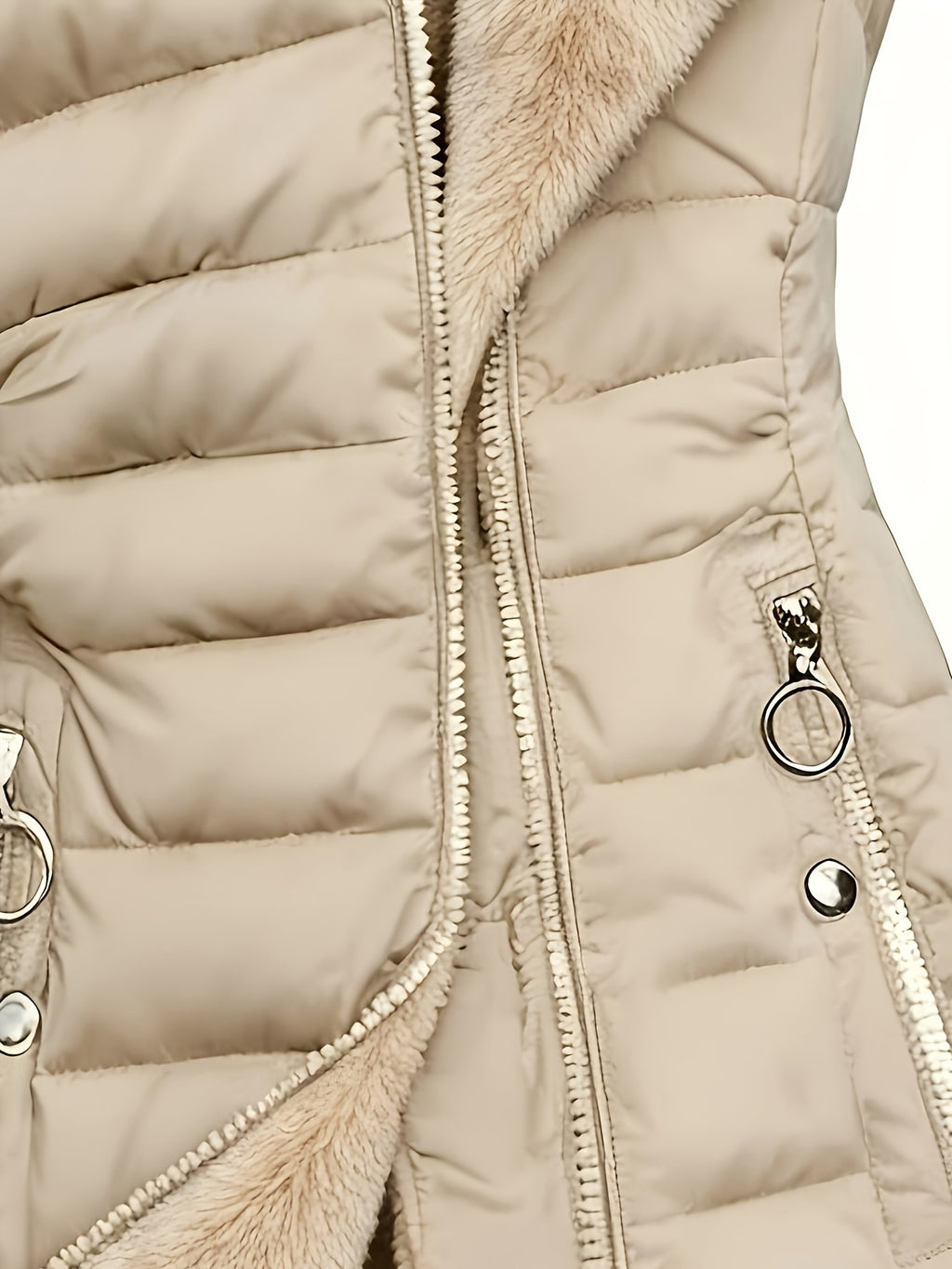 winter new   length fleece lined warm loose womens hooded