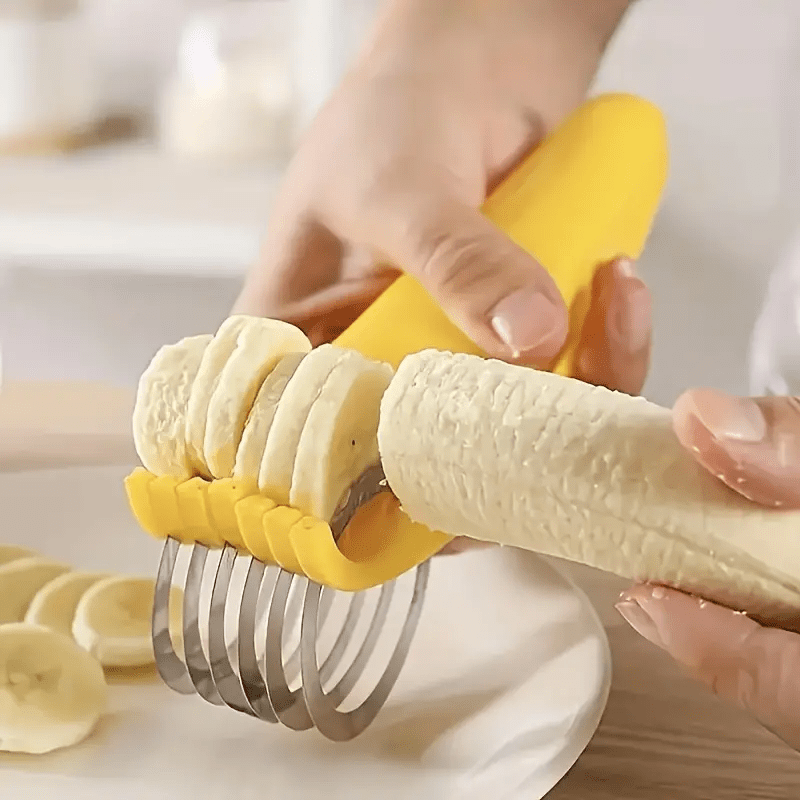 1pc stainless steel banana cucumber slicer   easy