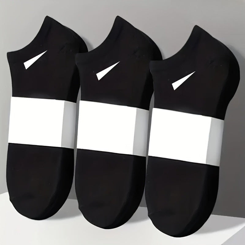 6pcs 3pairs mens heavy duty polyester fiber no show socks