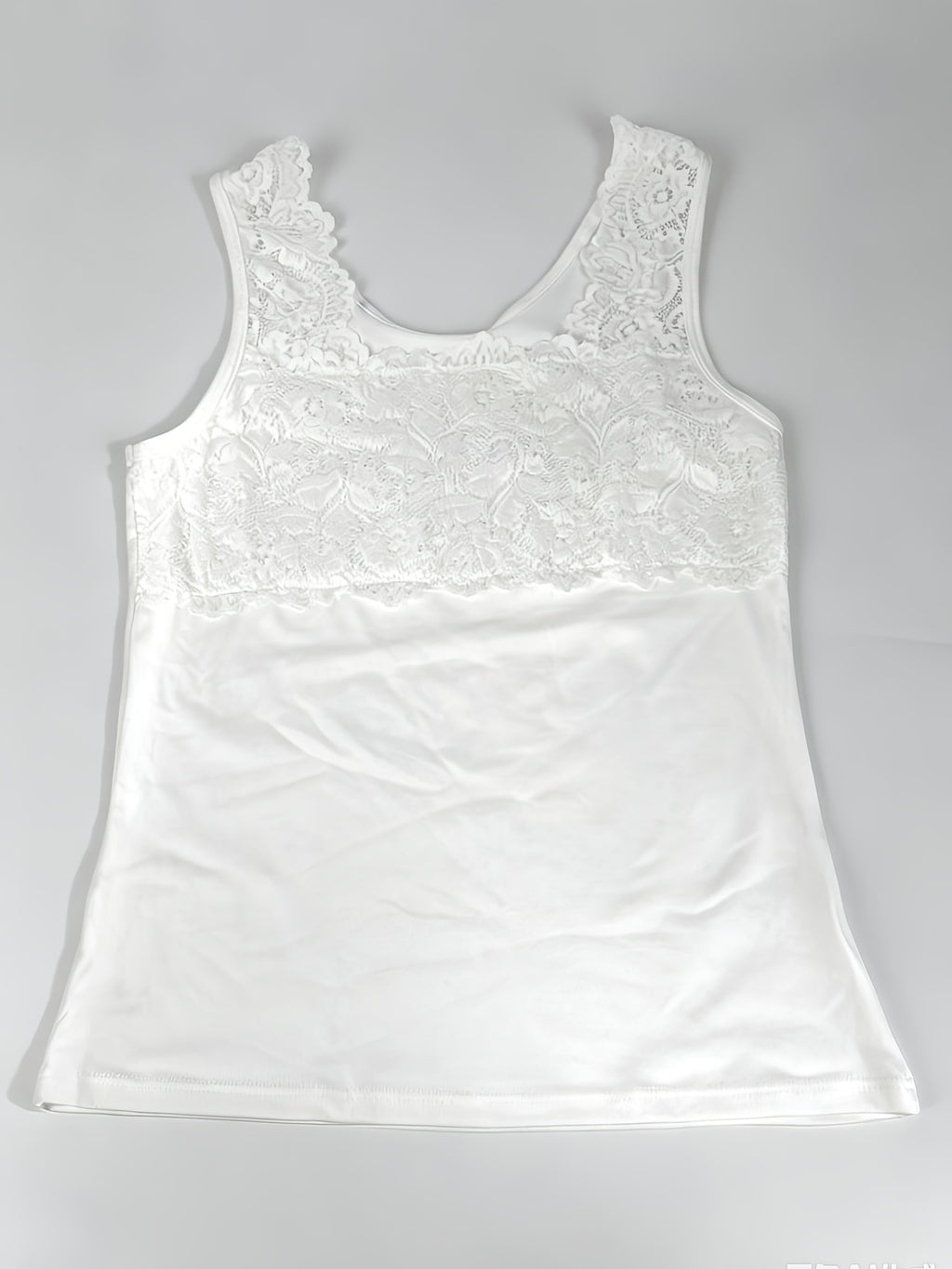 new lace trimmed spaghetti strap top versatile