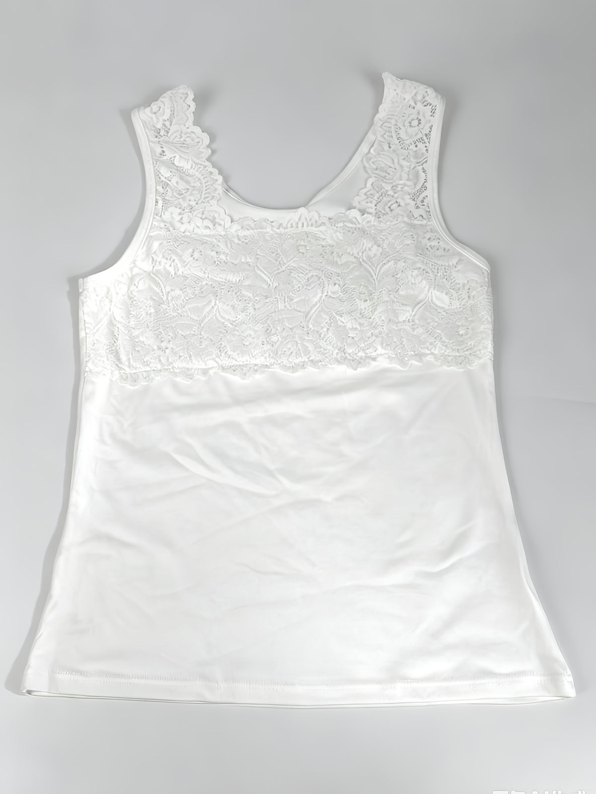 new lace trimmed spaghetti strap top versatile