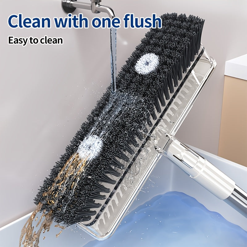 4 in 1 v shaped floor scrub brush liquid storage