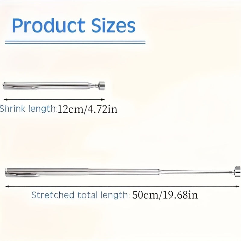 3 in 1 stainless steel telescopic magnetic tool manual iron