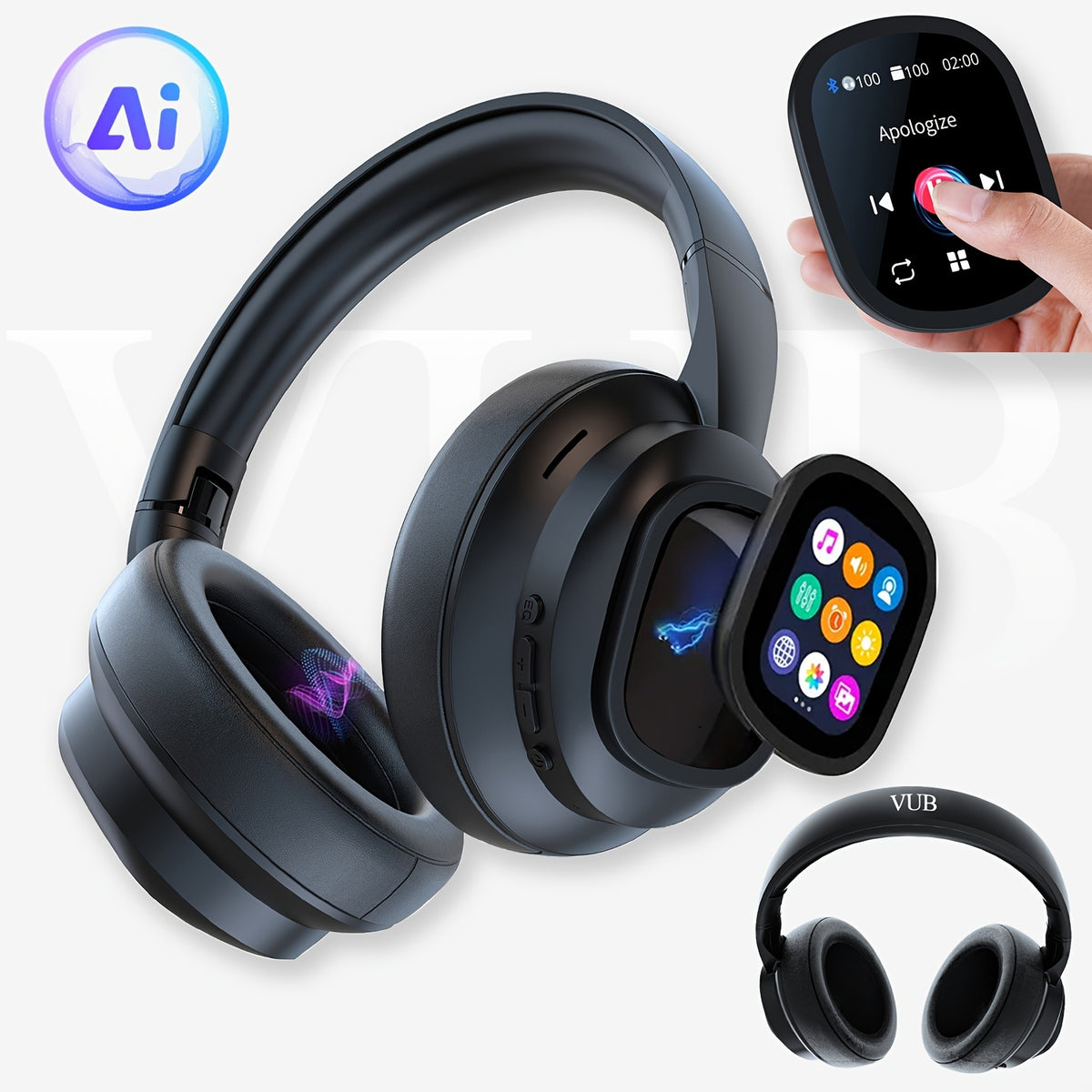 noise cancelling headphones touchscreen