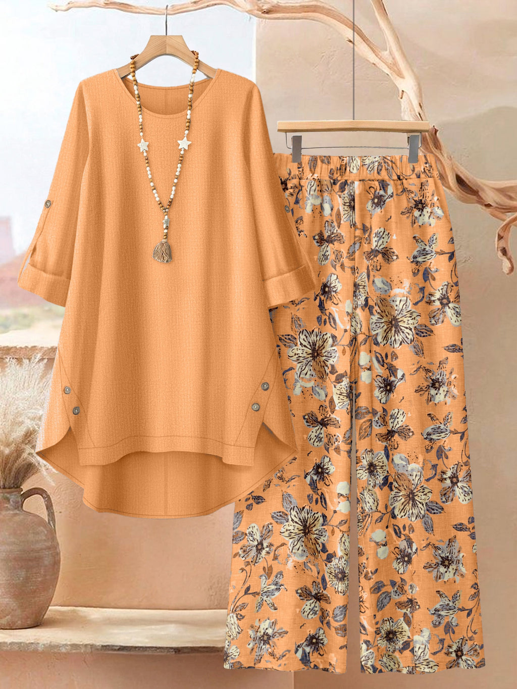 plus size womens casual plus size 2pcs set fashionable solid