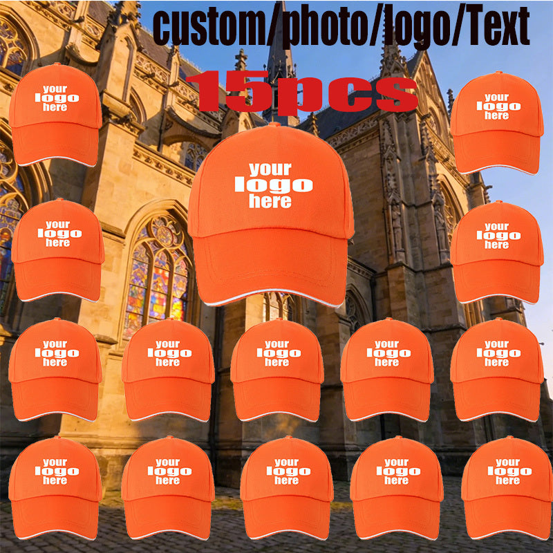 15pcs personalized custom baseball caps diy