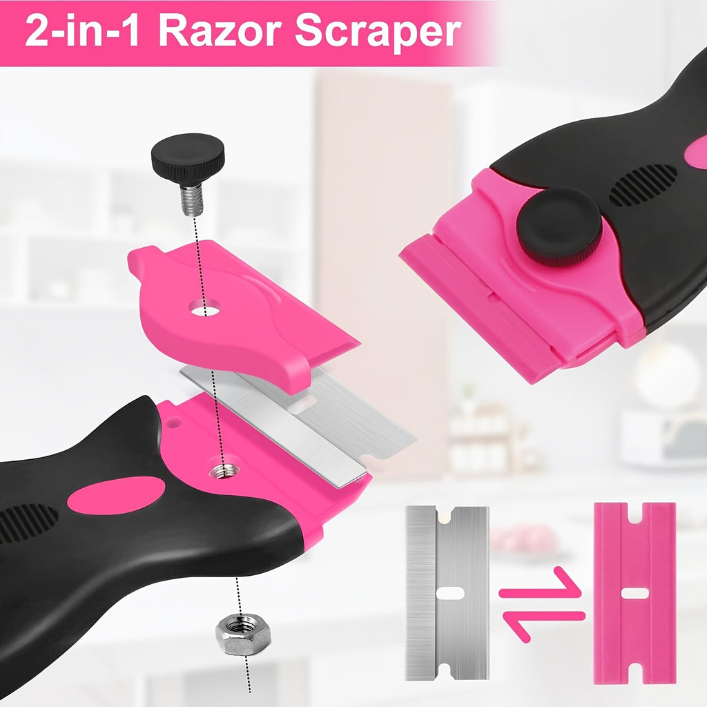 removal scraper glass scraper 1 pink double