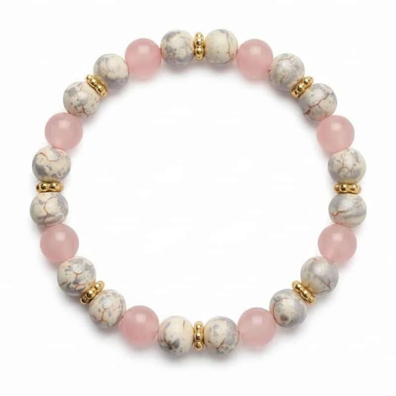 anxiety pink white contrast natural   quartz womens