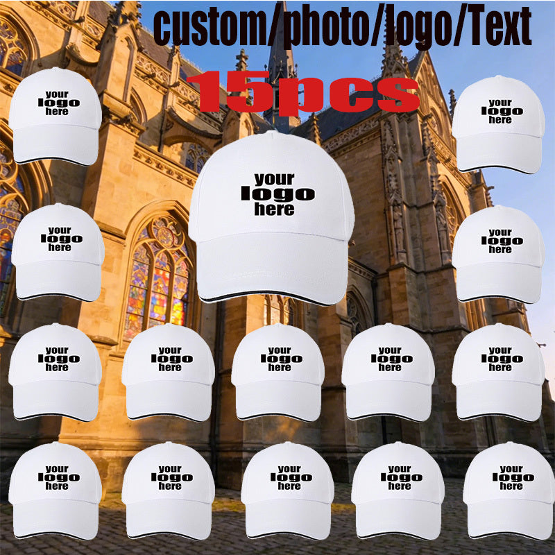 15pcs personalized custom baseball caps diy
