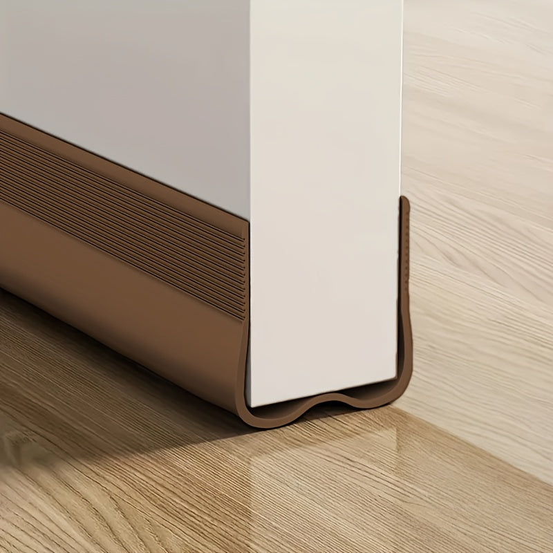 1pc adjustable soft rubber door draft stopper windproof