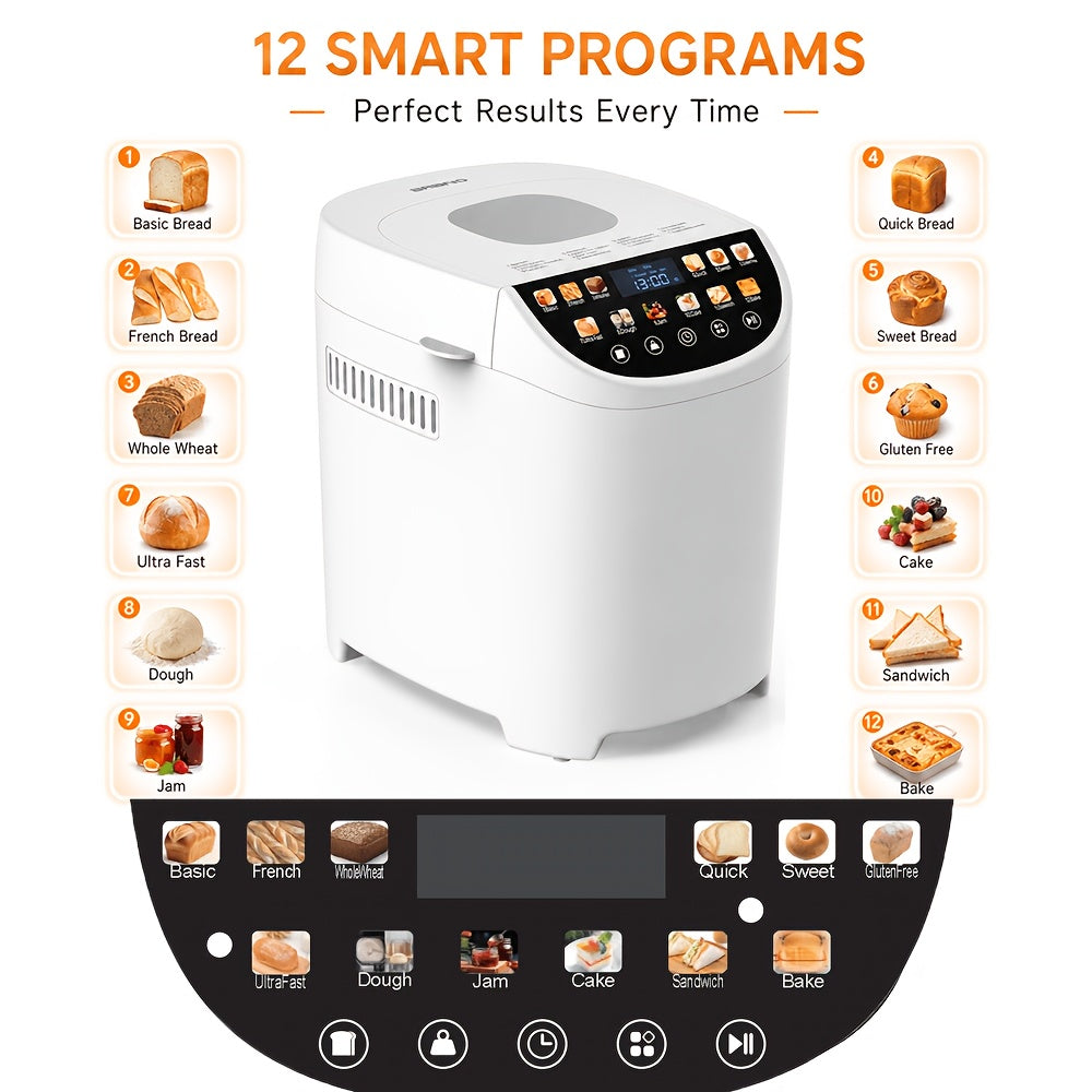 maker 2lb 12 in 1 automatic bread machine color
