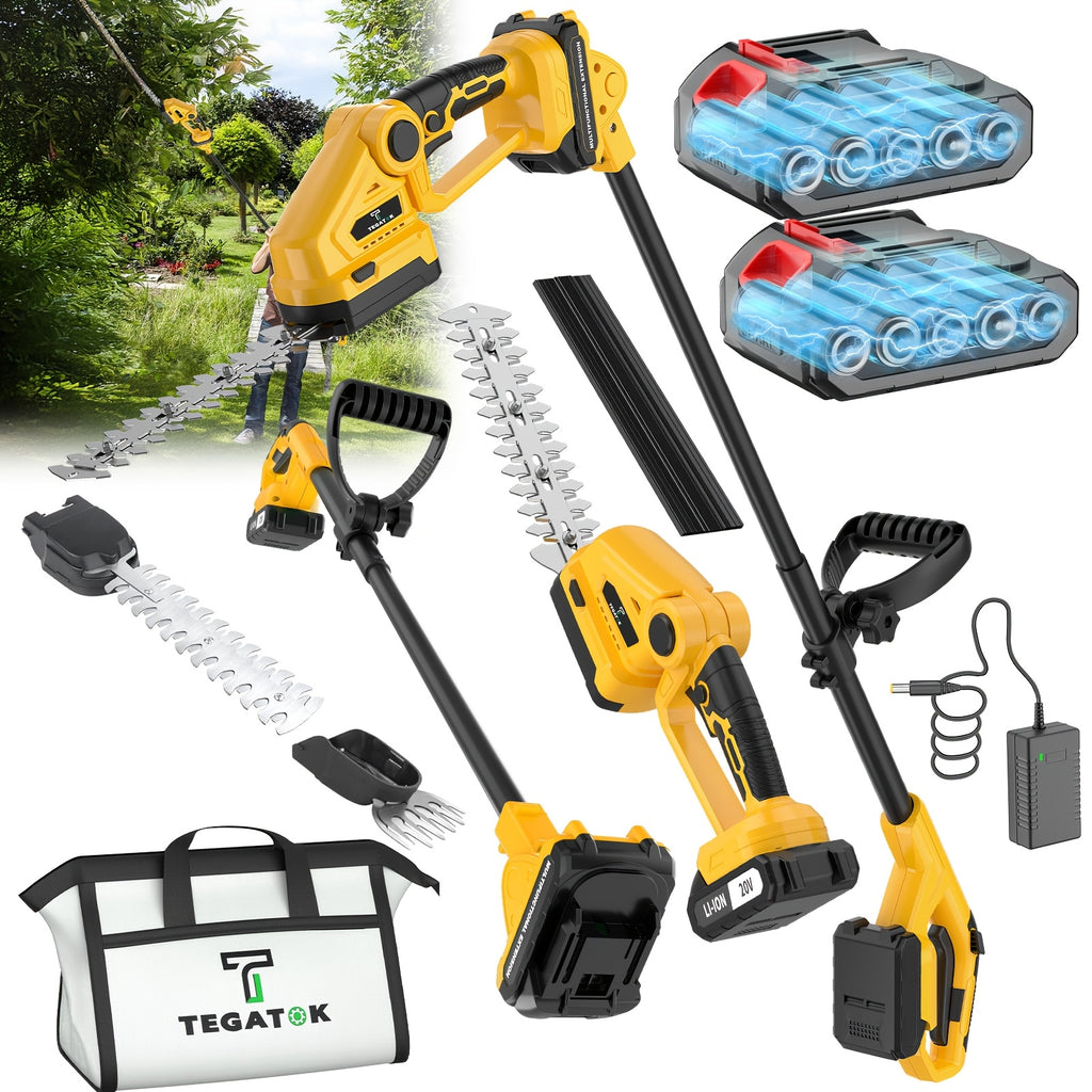 20v electric cordless hedge trimmer multifunctional