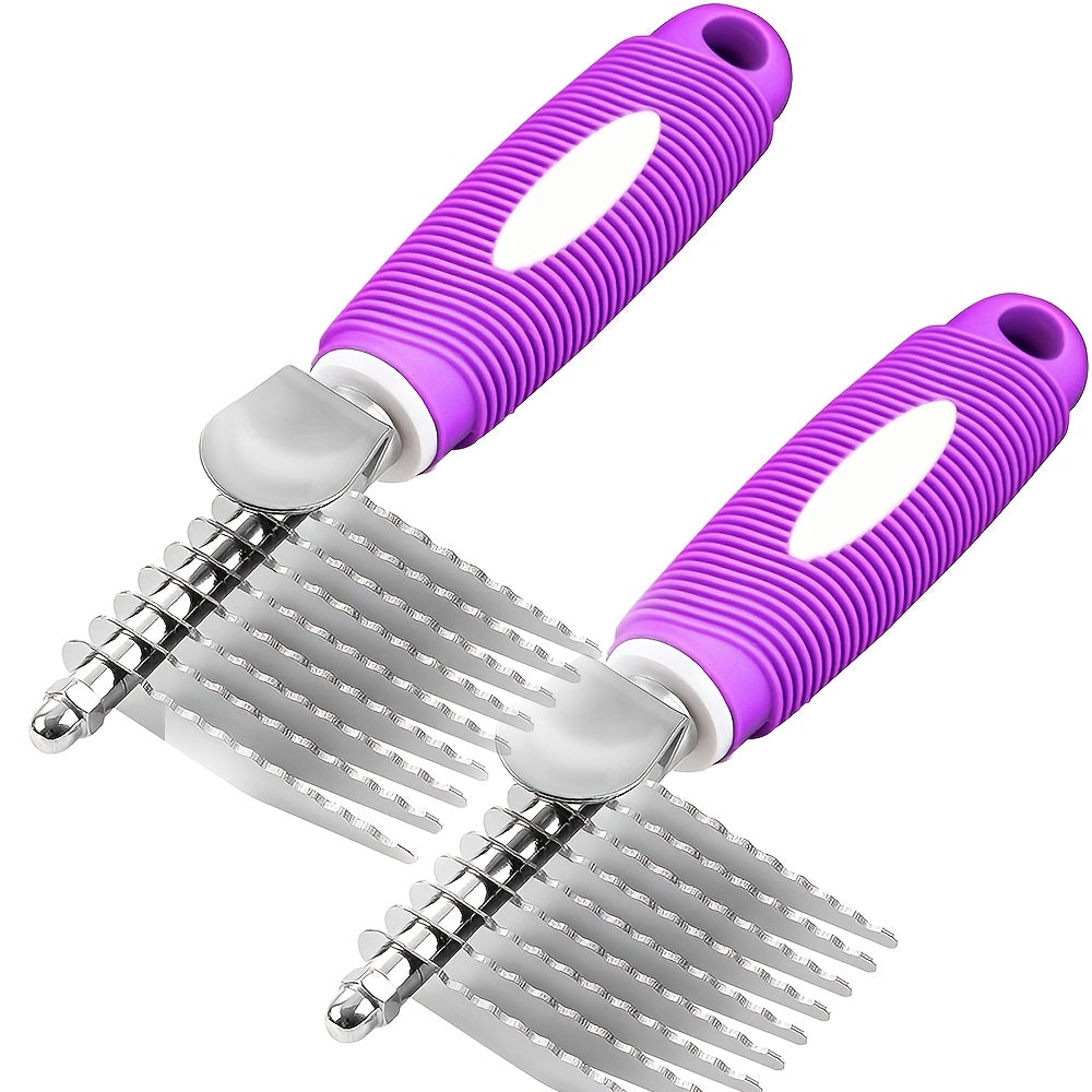 dematting comb dogs cats pet grooming brush rounded