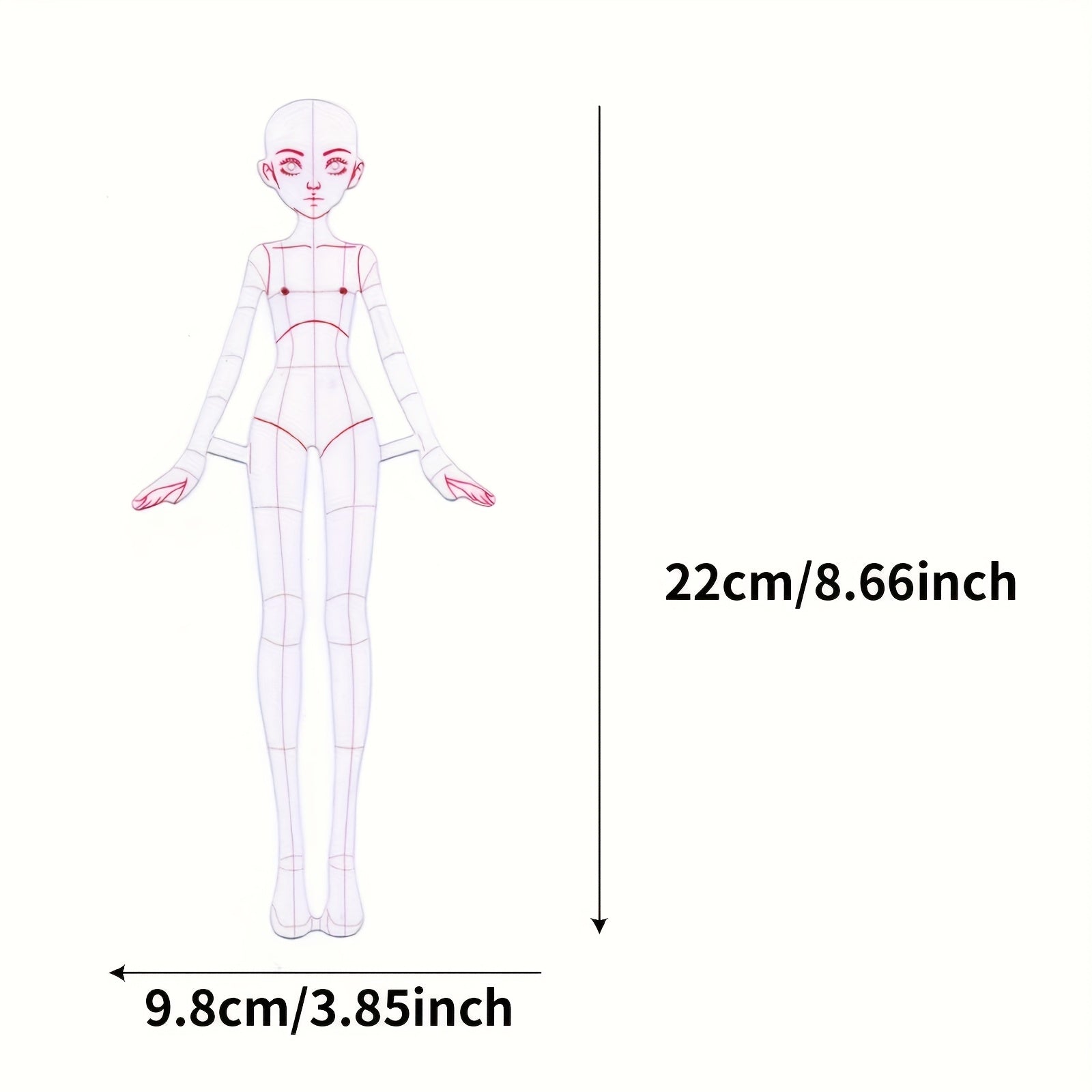 humanoid design template set sewing ruler sewing design