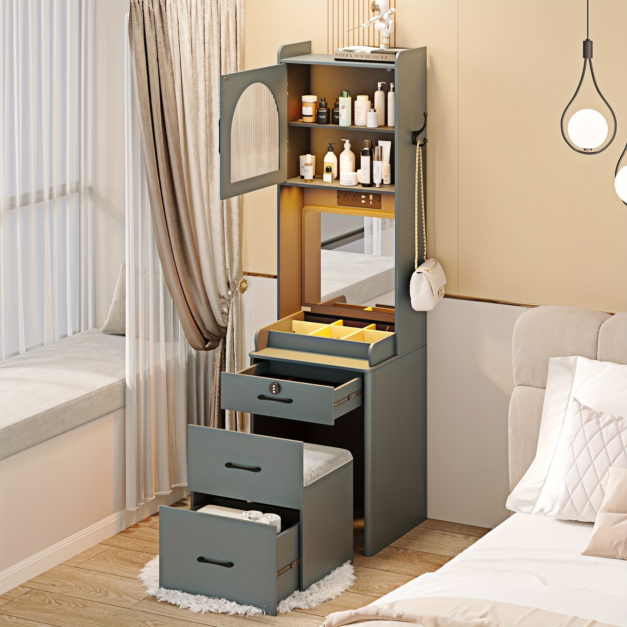 small vanity desk mirror lights makeup vanity table