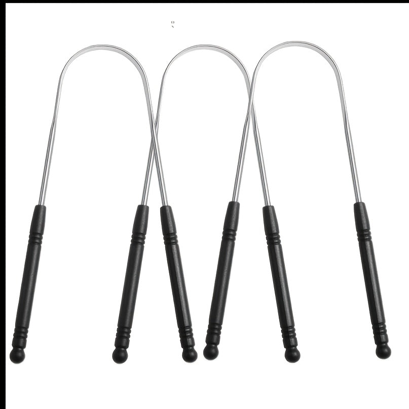 3 6 pack tongue scrapers stainless steel tongue cleaners