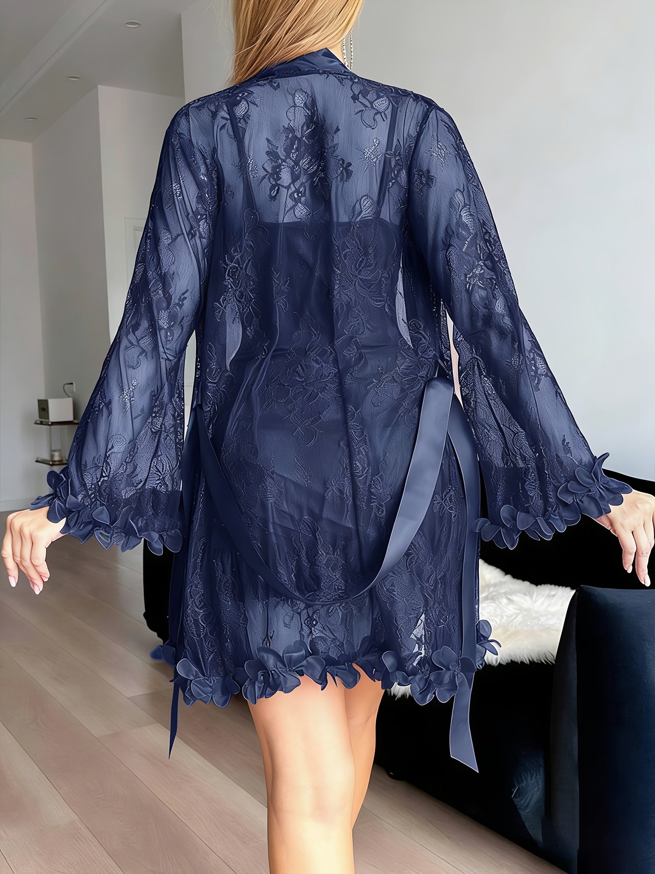 3pcs set womens lace nightgown set mothers day gift wife