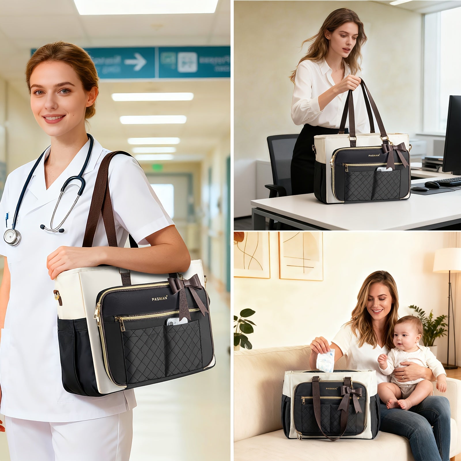 women tsa   laptop tote bag compatible