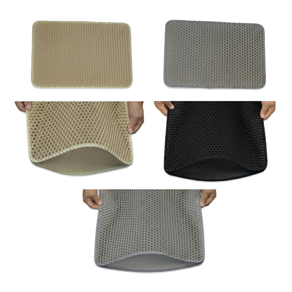 ultra large double layer eva cat litter mat set   1pc