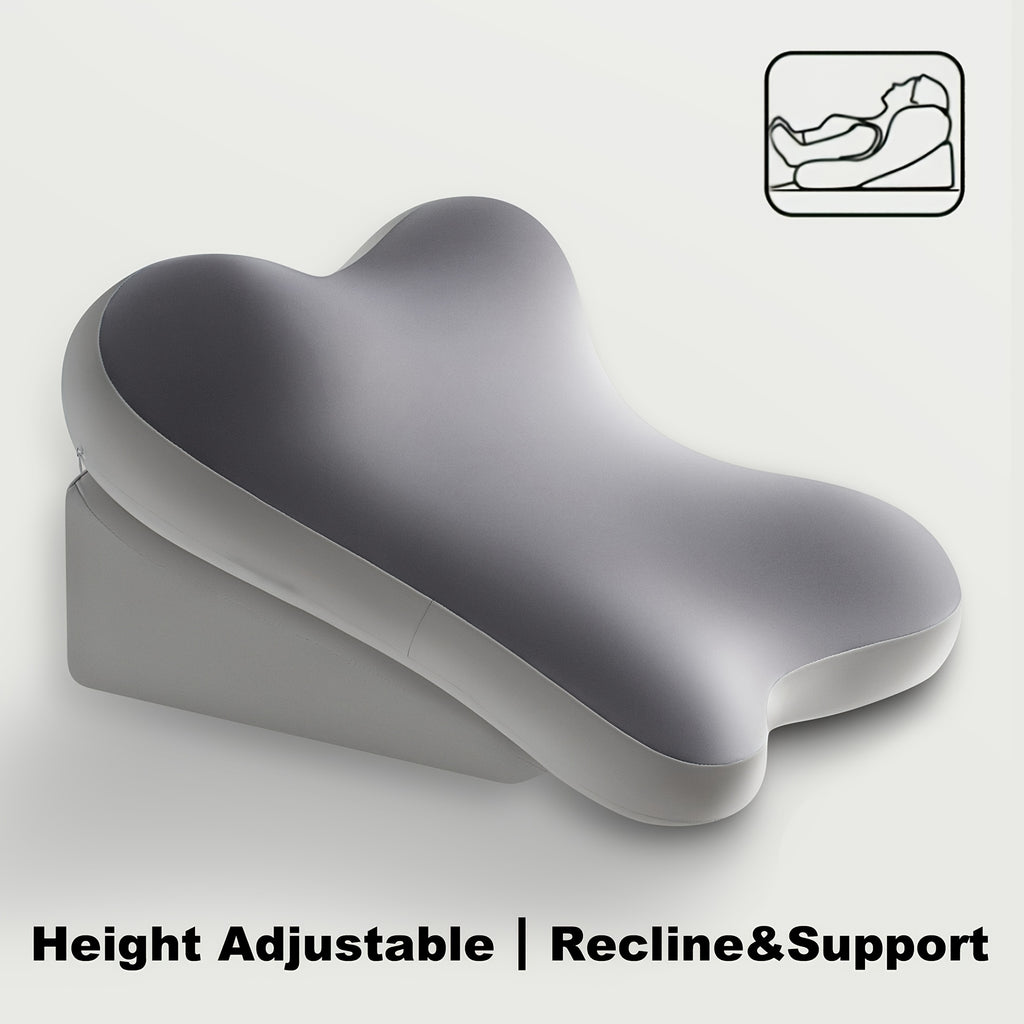 ergonomic bed wedge pillow adjustable memory foam backrest