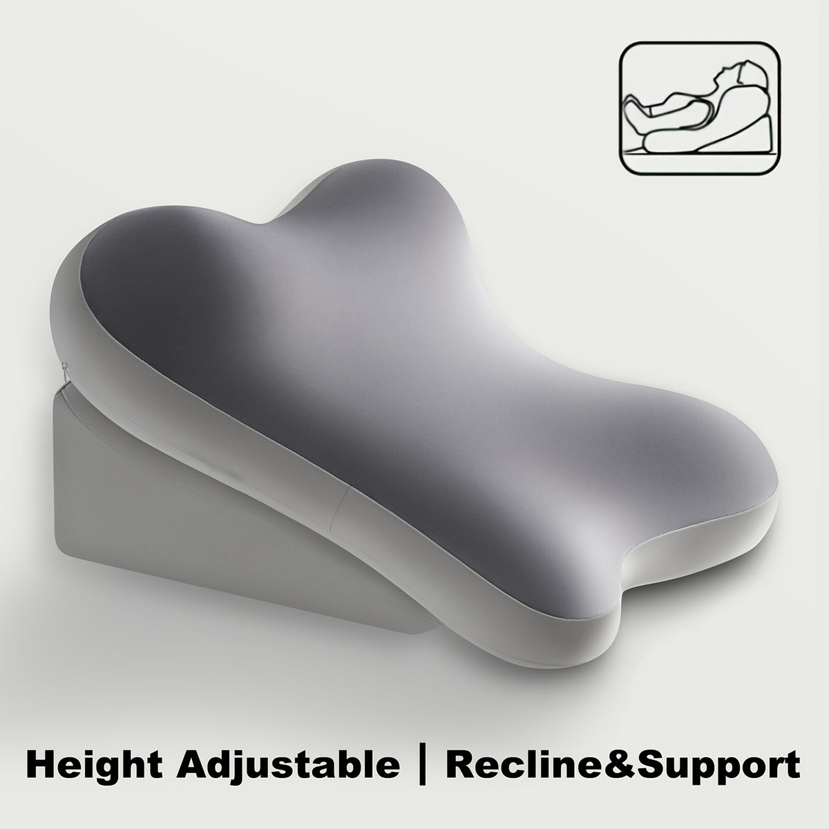 ergonomic bed wedge pillow adjustable memory foam backrest