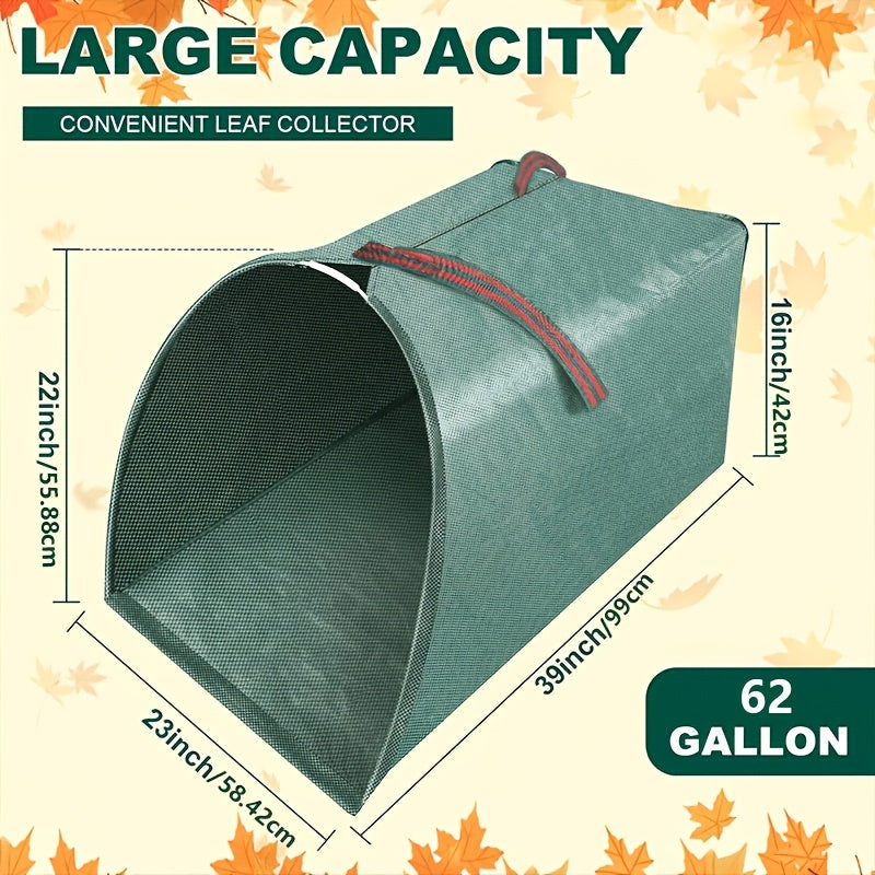 62 gallon multi functional large leaf collector used upright