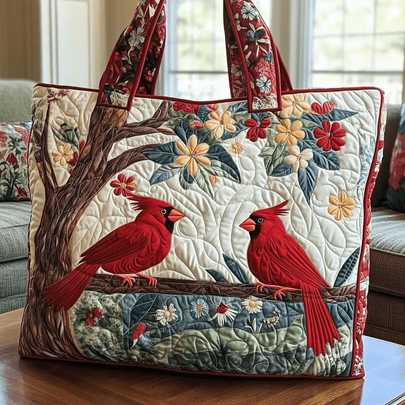 womens red   bird   3d printed quilted