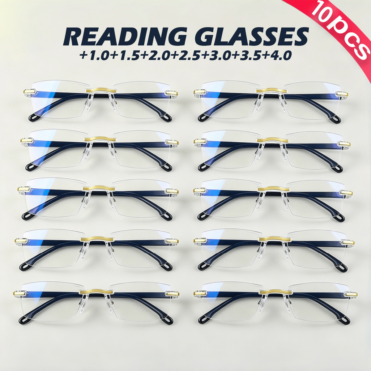 value 10pcs set   glasses luxury diamond cut