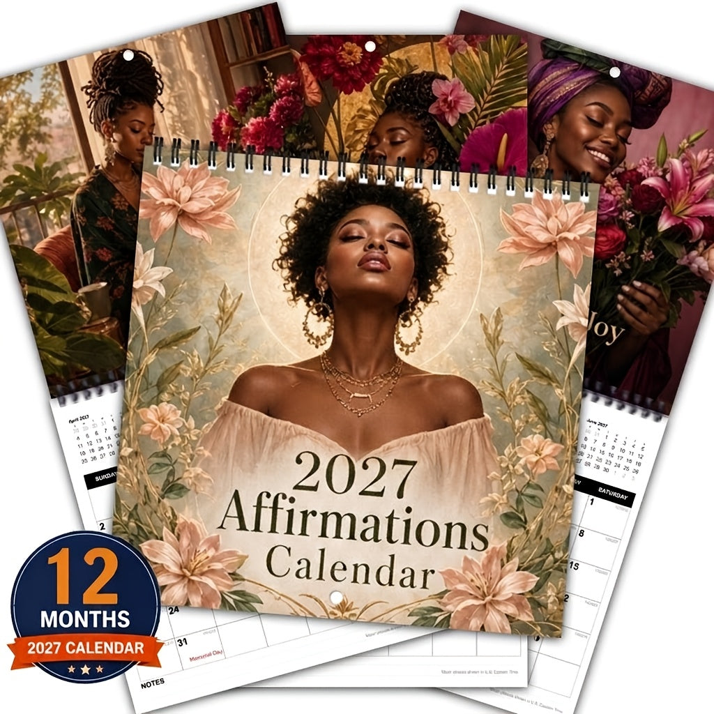 2027 wall calendar 1 pack 2027 affirmation wall calendar