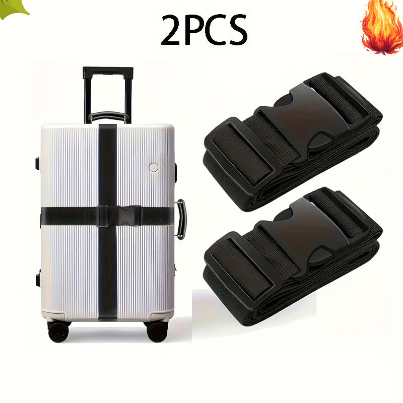 2pcs luggage straps quick release anti theft suitcase belts