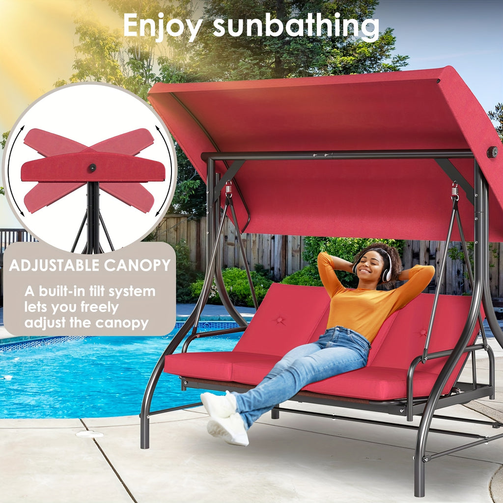 3 person patio porch swing outdoor   swing glider