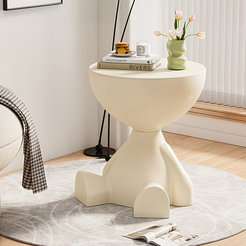 1pc modern creative bear shaped plastic bedside table