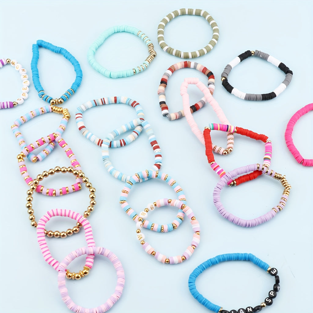 5120pcs clay bead bracelet making kit polymer clay beads diy