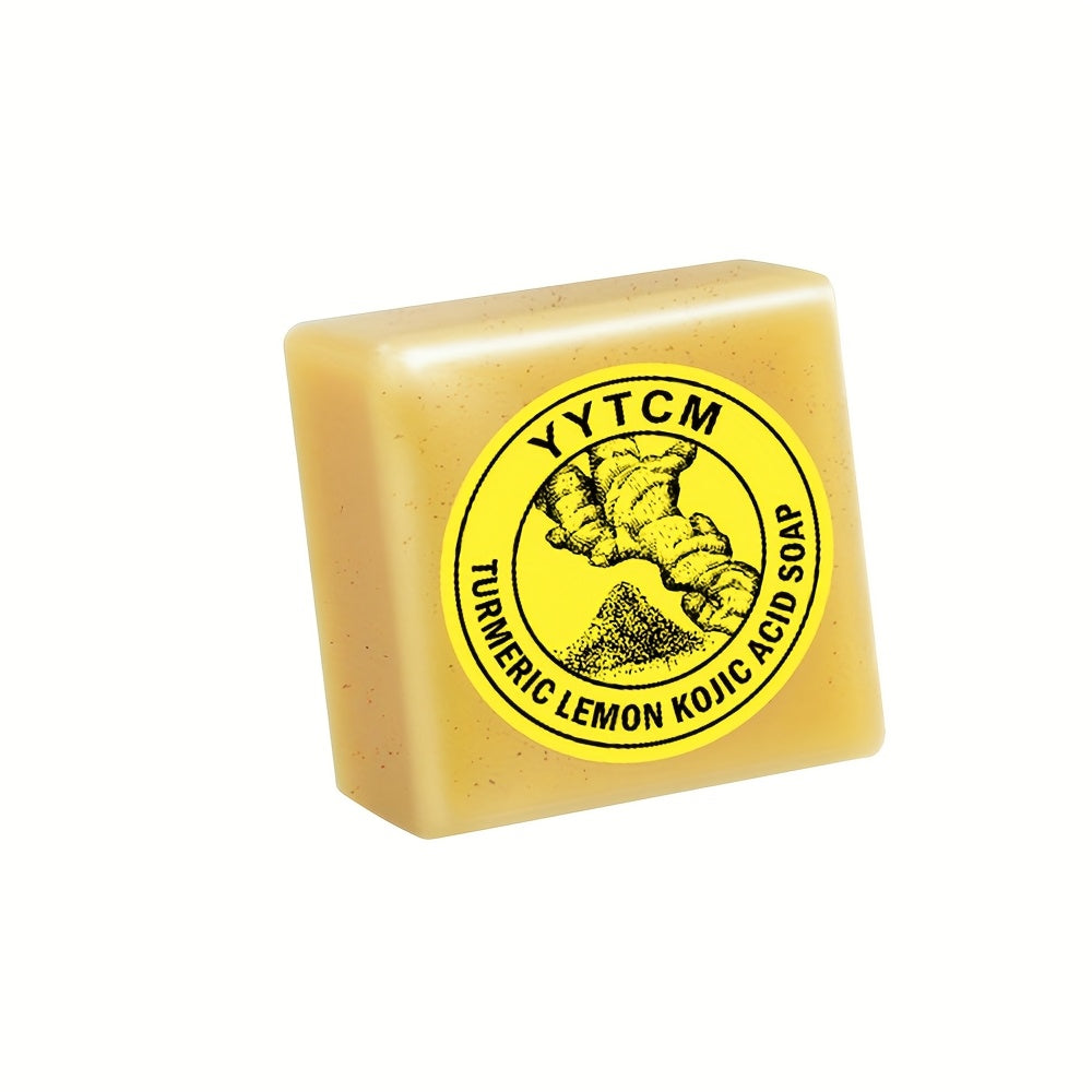 brightening exfoliating kojic acid turmeric lemon scrub bar