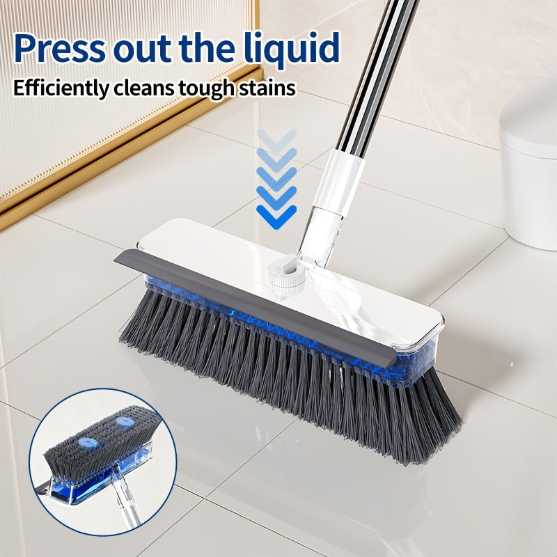 4 in 1 v shaped floor scrub brush liquid storage