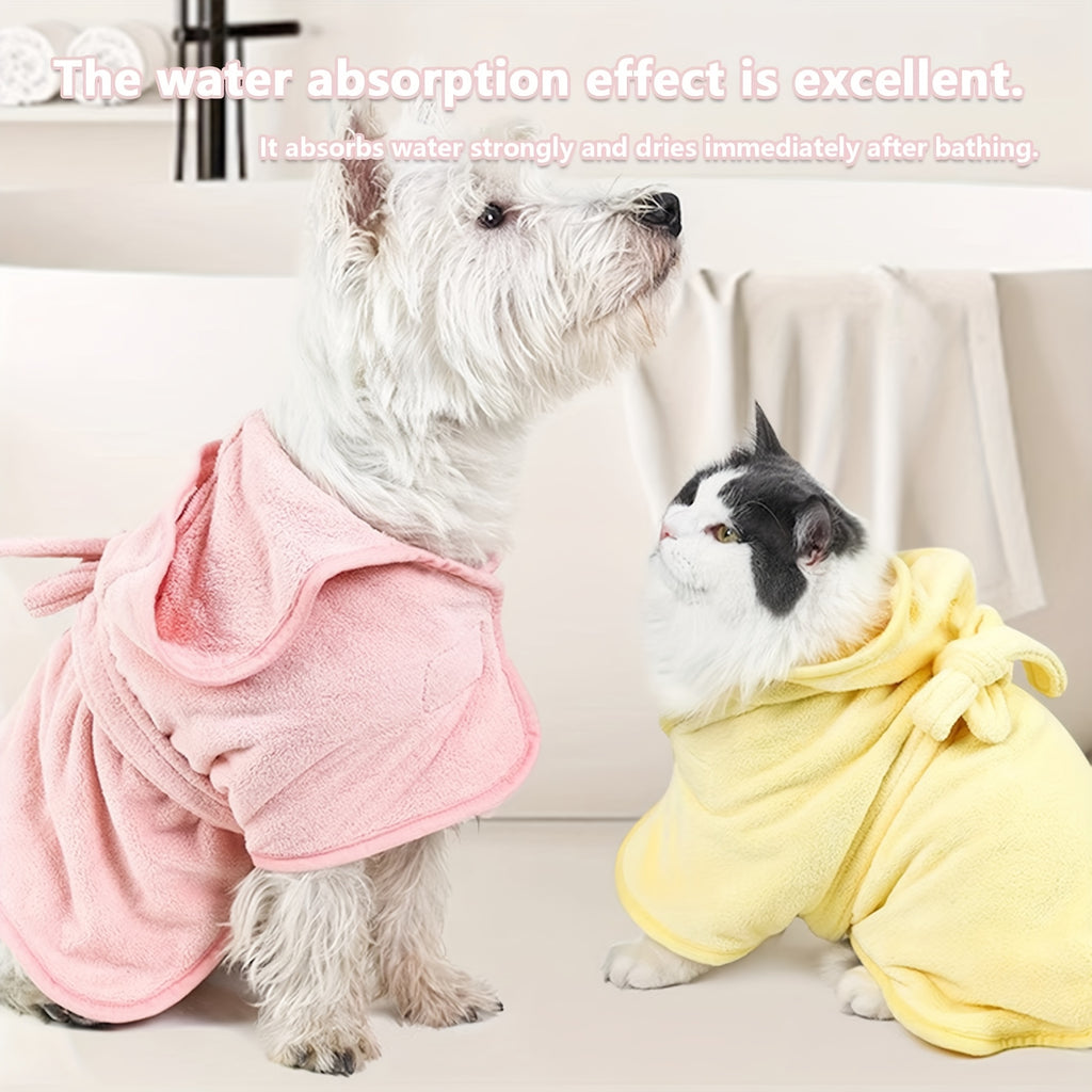 ultra absorbent   bathrobe small dogs cats animals