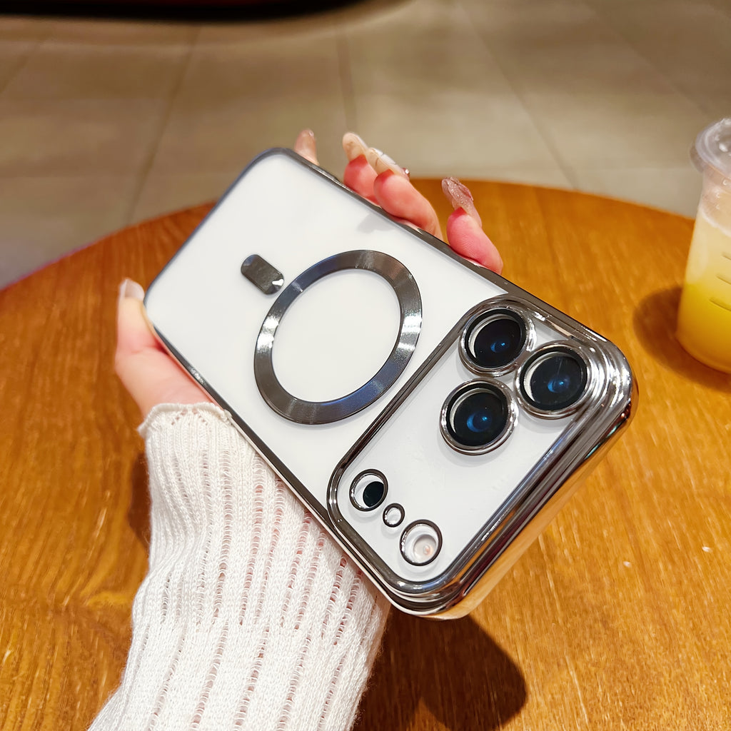 magnetic   thin phone case plating full camera protection