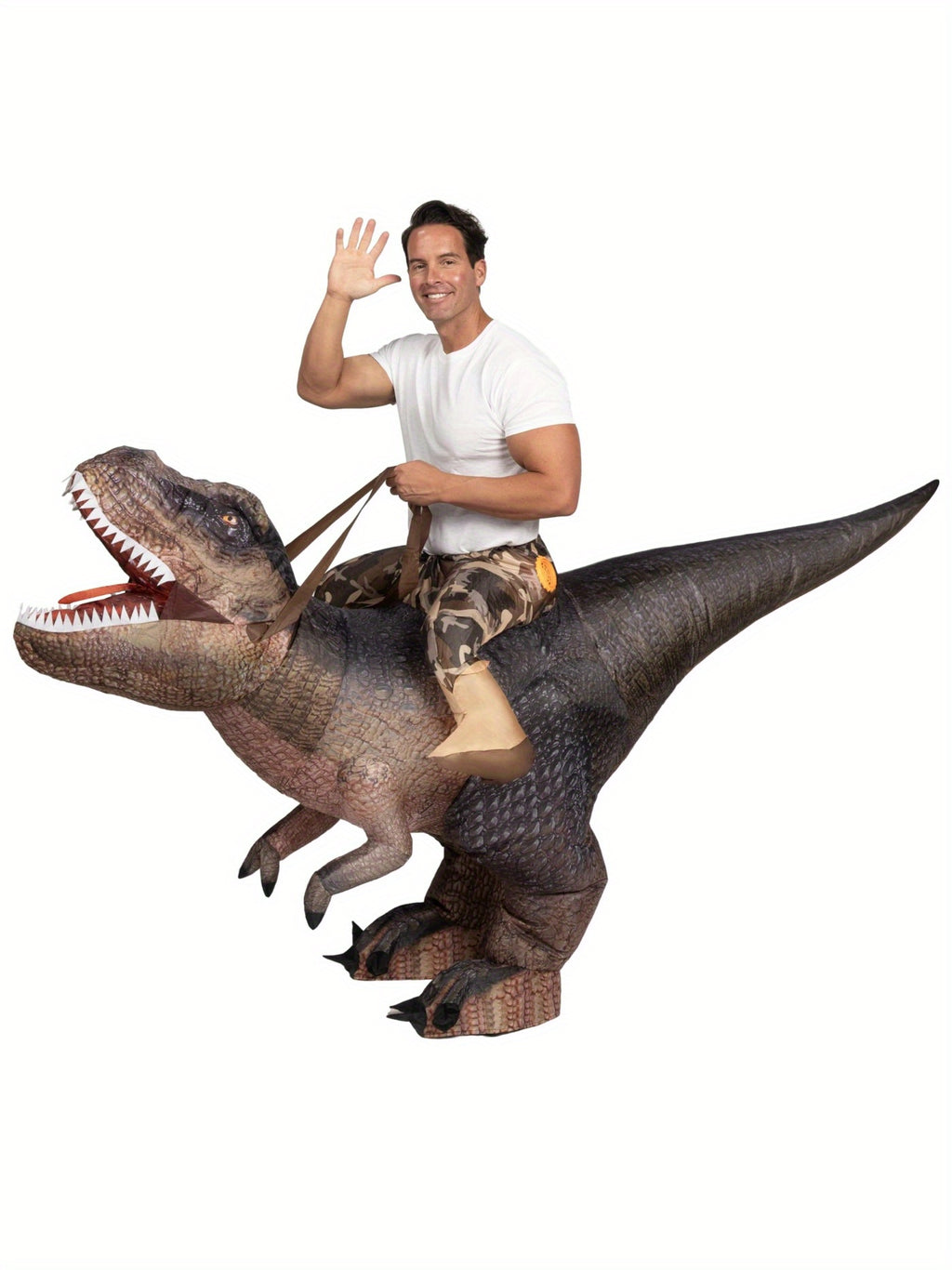 t rex inflatable dinosaur costume ride blow