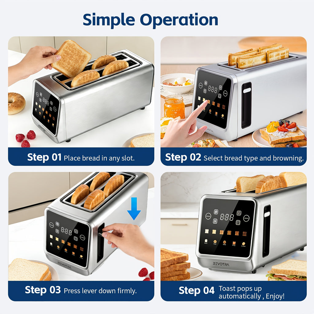 long slot toaster 4     led display 1