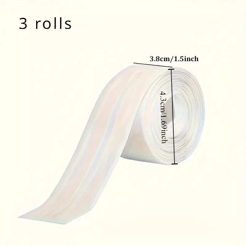 3 rolls waterproof tape kitchen bathroom suitable sinks