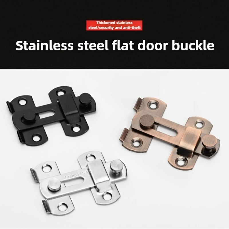 1pc stainless steel barn door locks 180 flip sliding