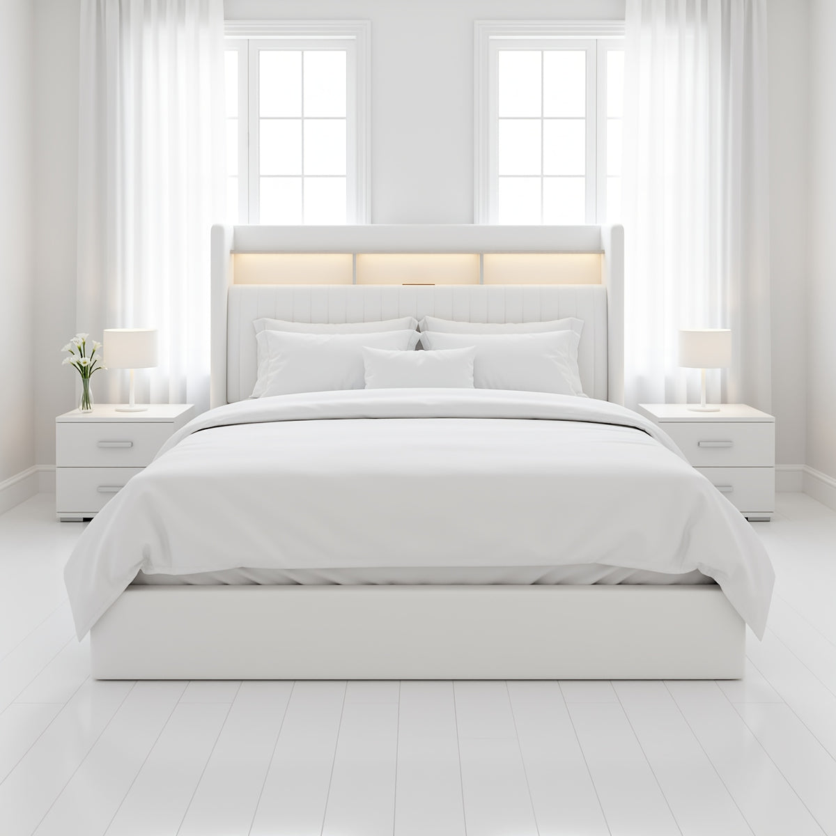 lift storage bed frame velvet vertical channel