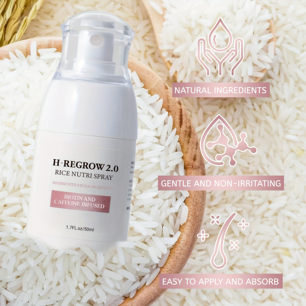 set 4 natural rice scalp sprays featuring hydrolyzed rice