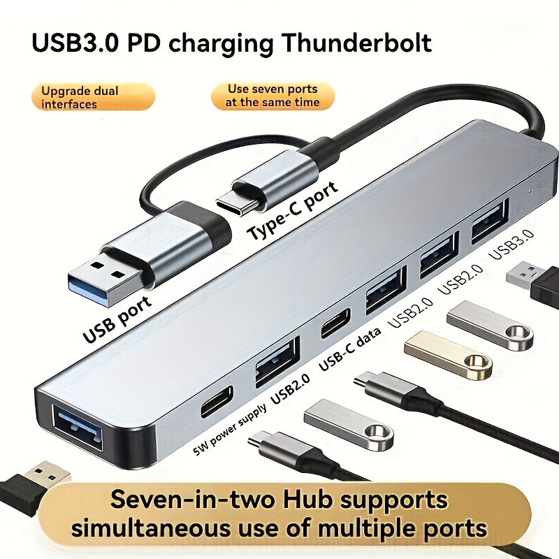 3 0 aluminum alloy   in   in one usb type c hub