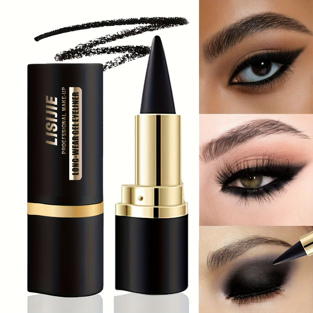 waterproof eyeliner pencil quick dry matte single end black