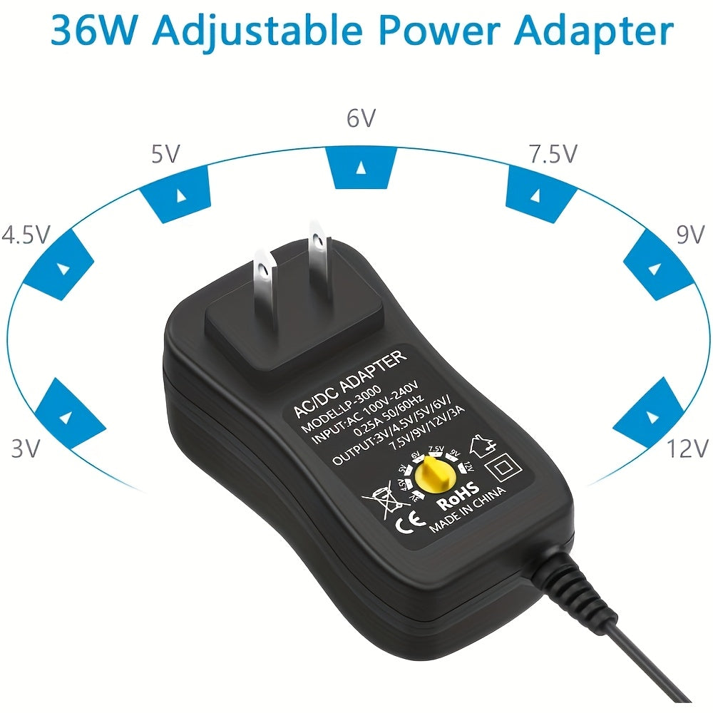 36w ac adapter universal power supply adapter   3v 12v
