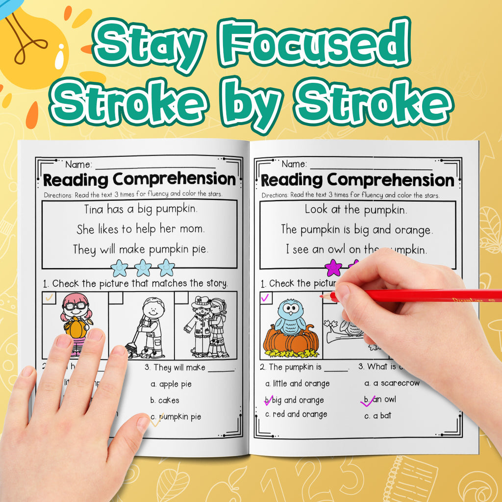 reading     a fun   workbook kids