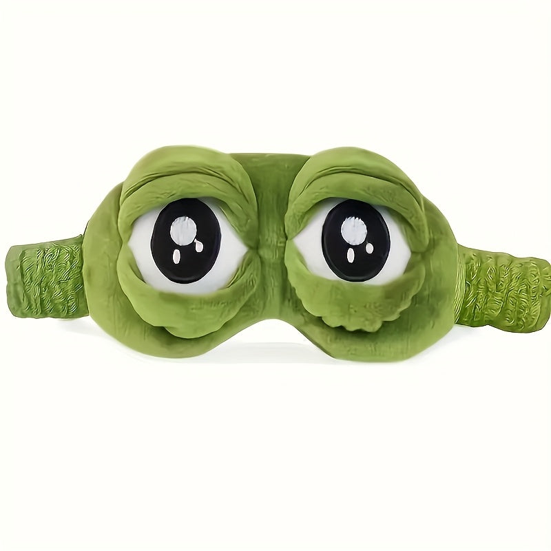 cute frog sleep mask eye protection soft comfortable nap