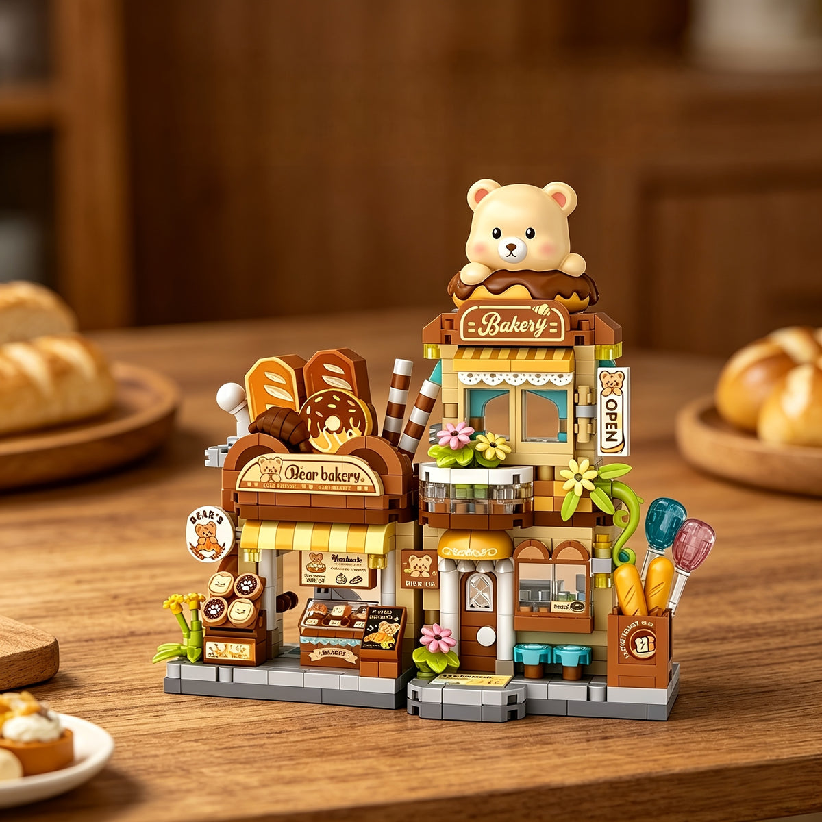 openable panda   building blocks multi style suitable