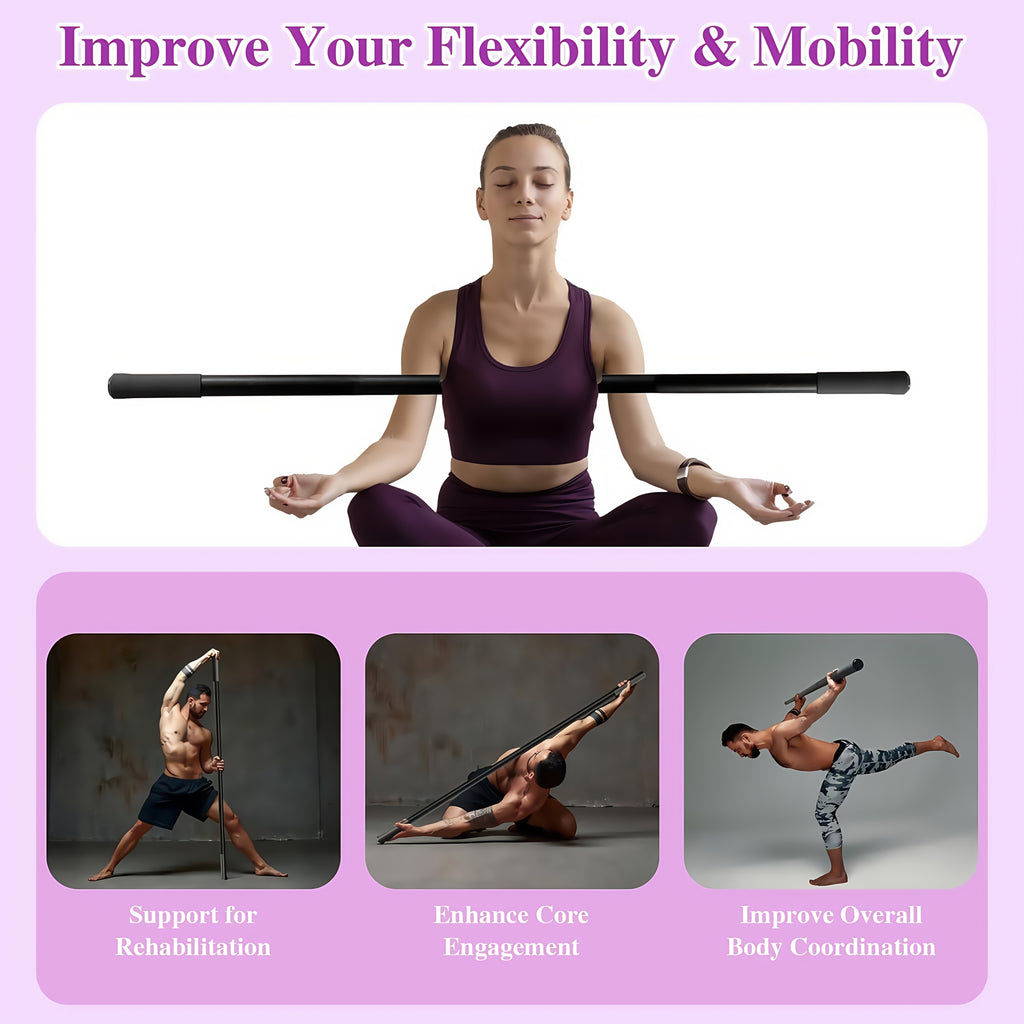 adjustable yoga wand sturdy durable iron construction
